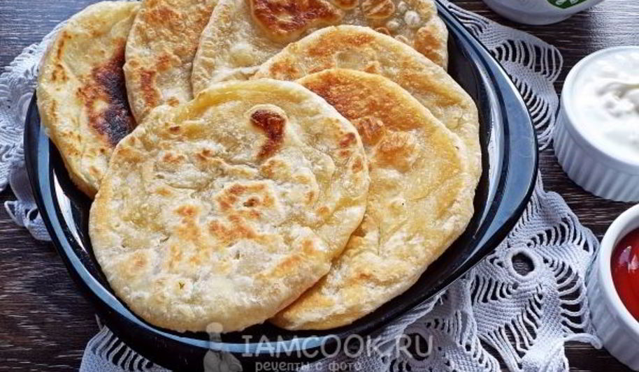 Рецепт лепешки без дрожжей на сковороде