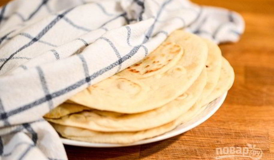 Рецепт лепешки на сухой сковородке