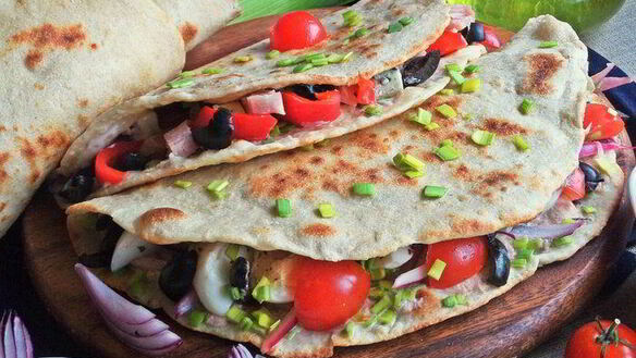 ШАГ 34. лепешки пьядины с начинками