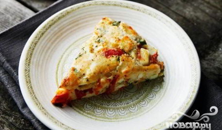 Рецепт лепешки с овощами и сыром фета