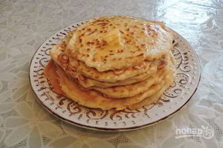 Лепешки с сыром на кефире на сковороде