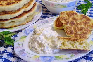 Лепешки с творогом диетические