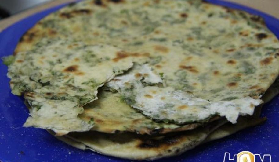 Рецепт постные лепешки с зеленым луком
