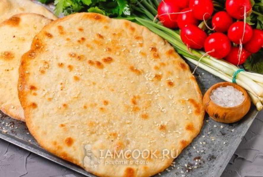 Пресная лепешка в духовке