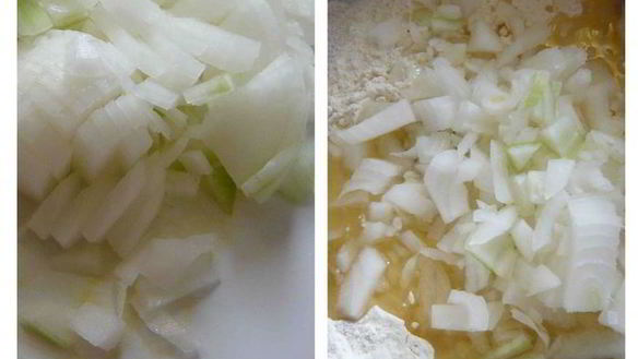 ШАГ 3. пшенично-ржаные лепешки с луком