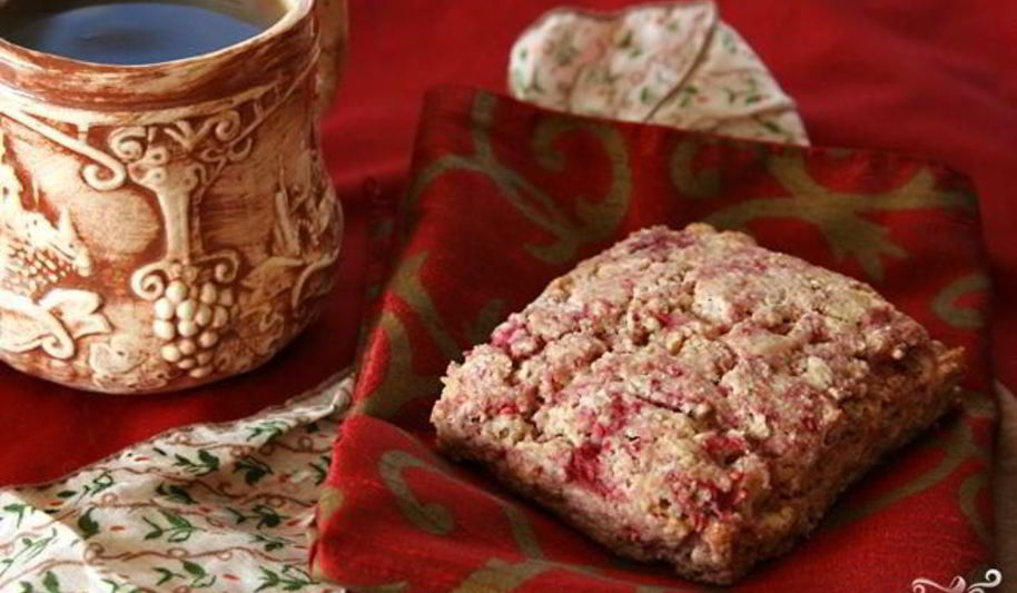 Рецепт сливочные лепешки с малиной