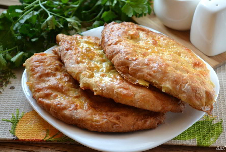 Сырные лепешки на кефире