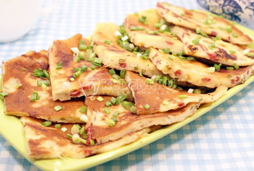 Сырные лепешки с начинкой