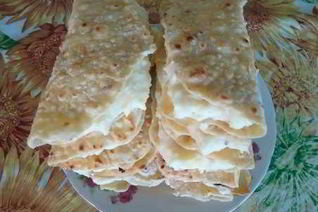 Татарские лепешки с картошкой Кыстыбый