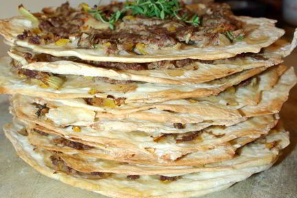 Турецкие лепешки с мясом
