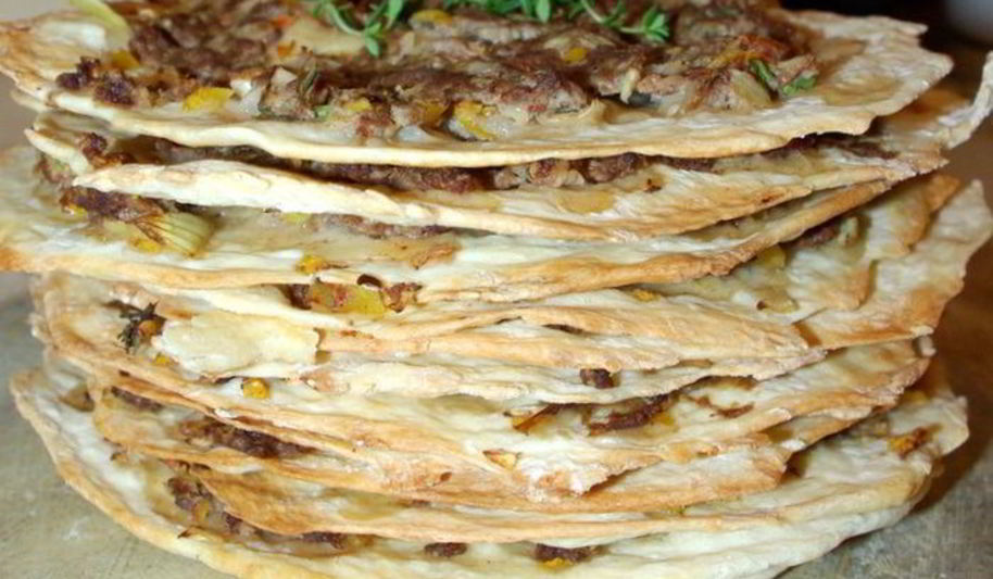 Рецепт турецкие лепешки с мясом