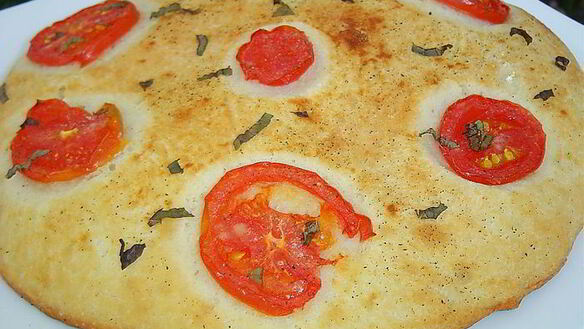 ШАГ 8. великолепная лепешка с помидорами