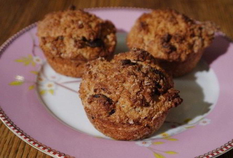 Арахисовые маффины с горьким шоколадом