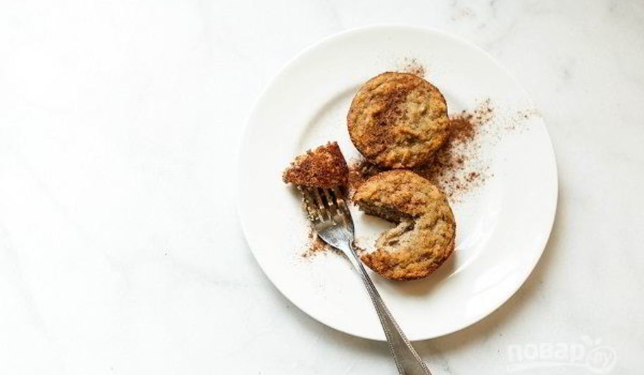 Рецепт банановые маффины с корицей