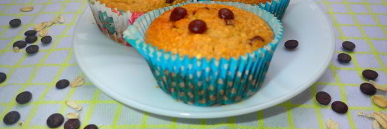 Банановые маффины с овсянкой в блендере