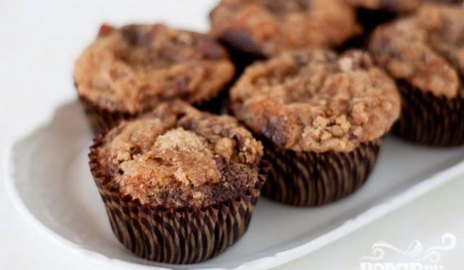 Рецепт банановые маффины с шоколадом
