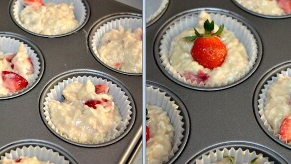 ШАГ 5. клубнично-кокосовые маффины