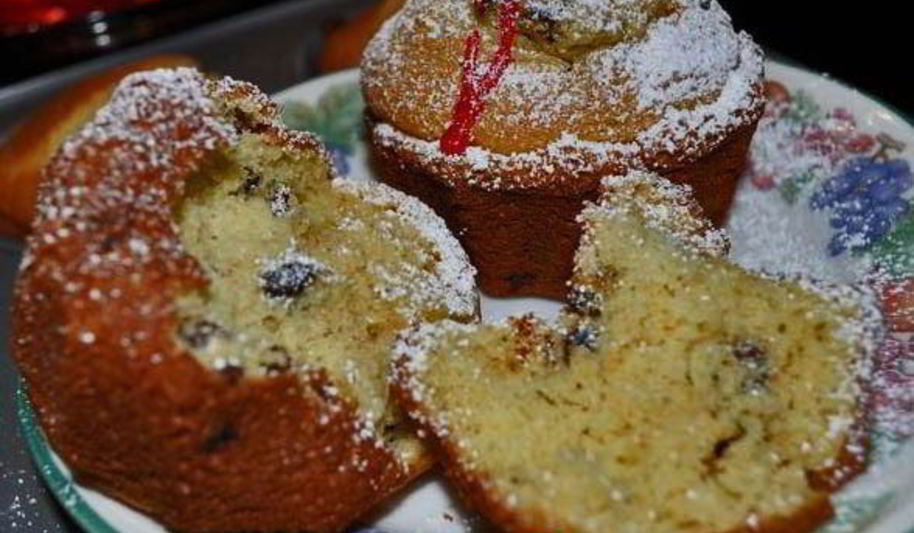 Рецепт кукурузные маффины с голубикой