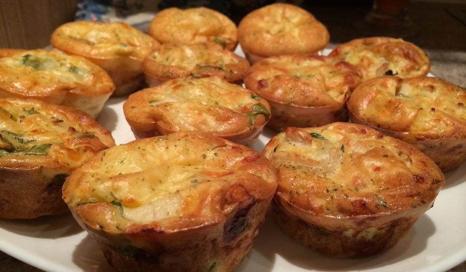 Рецепт куриные маффины с сыром