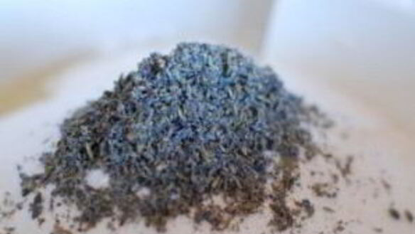 ШАГ 4. лавандовые маффины с ежевикой и персиками