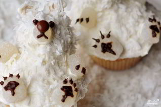 Маффины Полярный мишка на Новый год