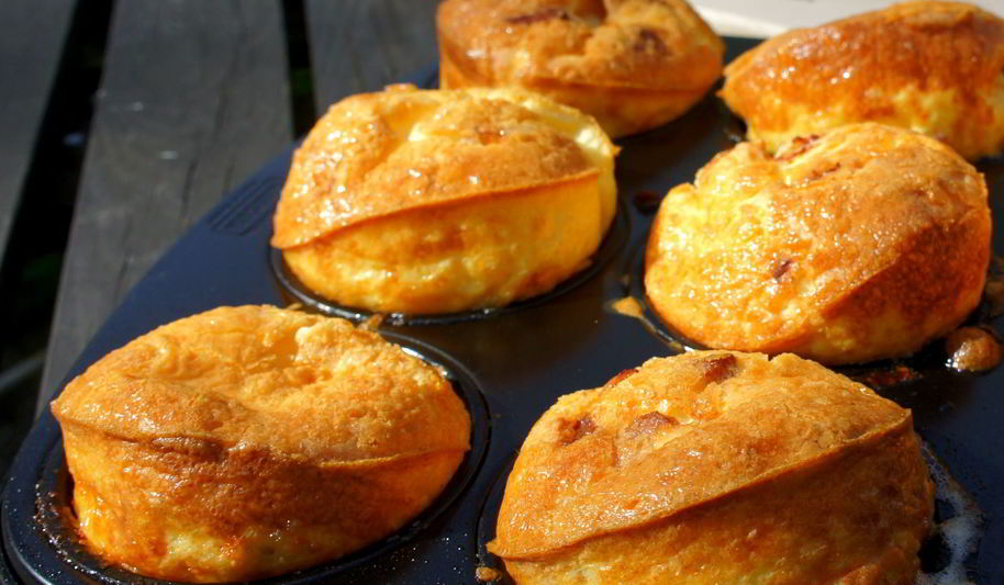 Рецепт маффины с беконом и сыром