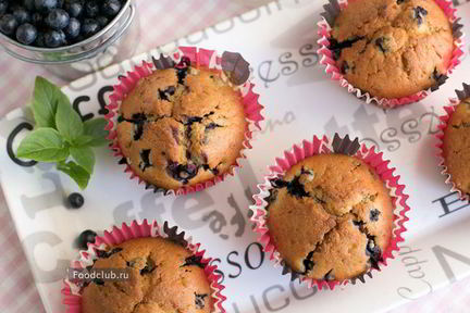 Маффины с черникой