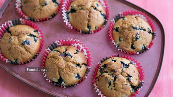 ШАГ 9. маффины с черникой