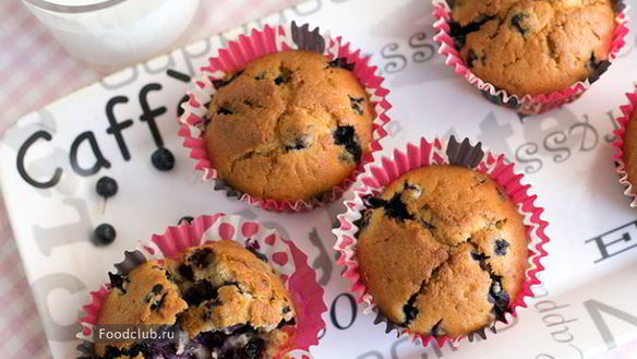 ШАГ 10. маффины с черникой