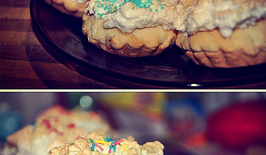 Рецепт маффины с глазурью из белкового крема