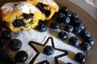 Маффины с голубикой