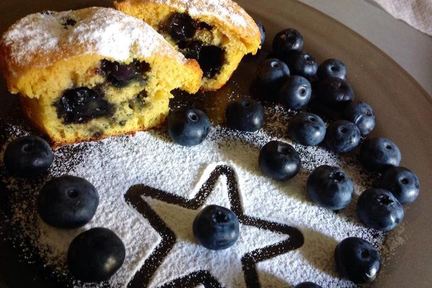 Маффины с голубикой