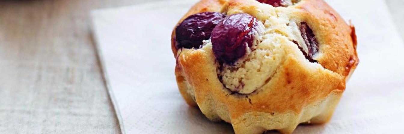 Маффины с голубым сыром и виноградом