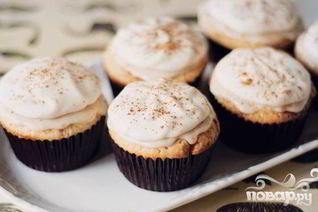 Маффины с корицей и кофейной глазурью