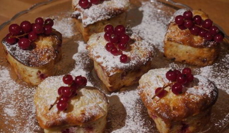 Рецепт маффины с красной смородиной