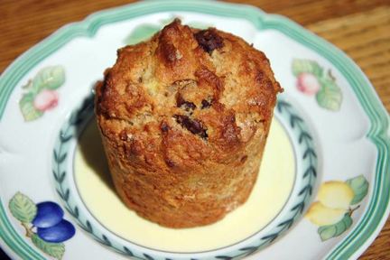 Маффины с шоколадом и бананами