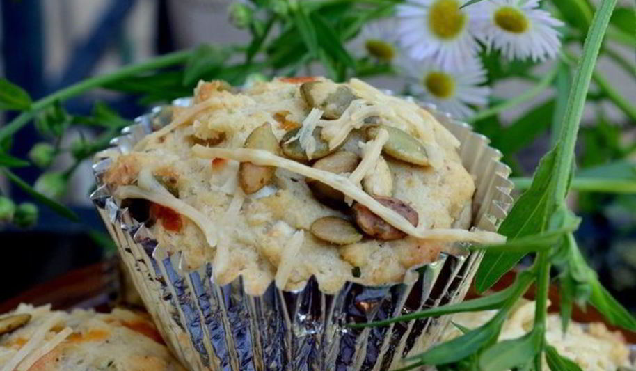 Рецепт маффины с тремя видами сыра