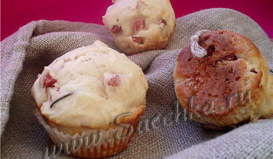 Рецепт маффины с ветчиной