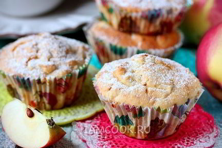 Маффины с яблоками