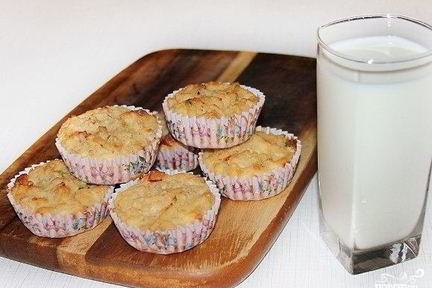 Маффины творожные с бананом
