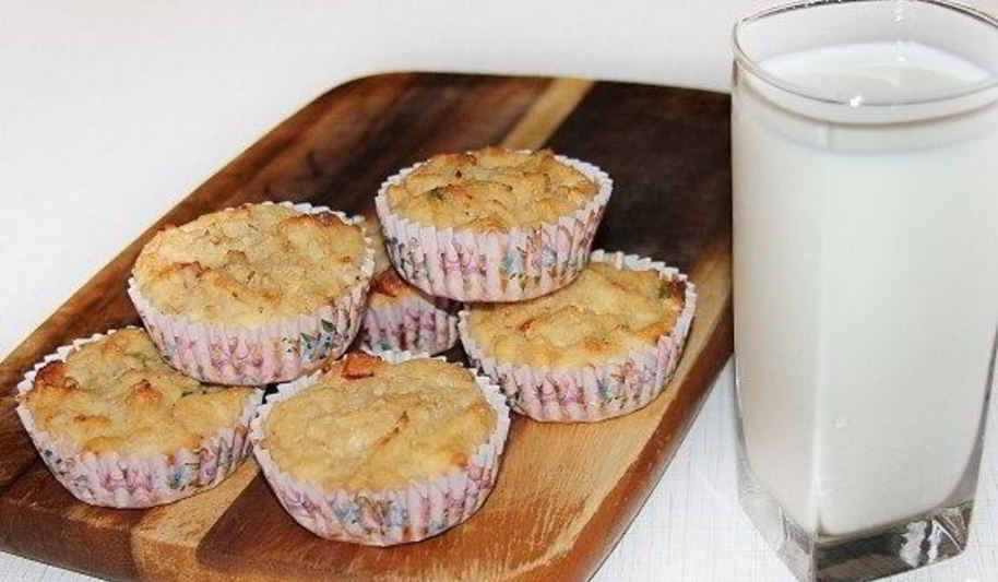 Рецепт маффины творожные с бананом