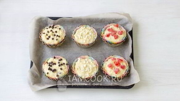 ШАГ 12. маффины творожные