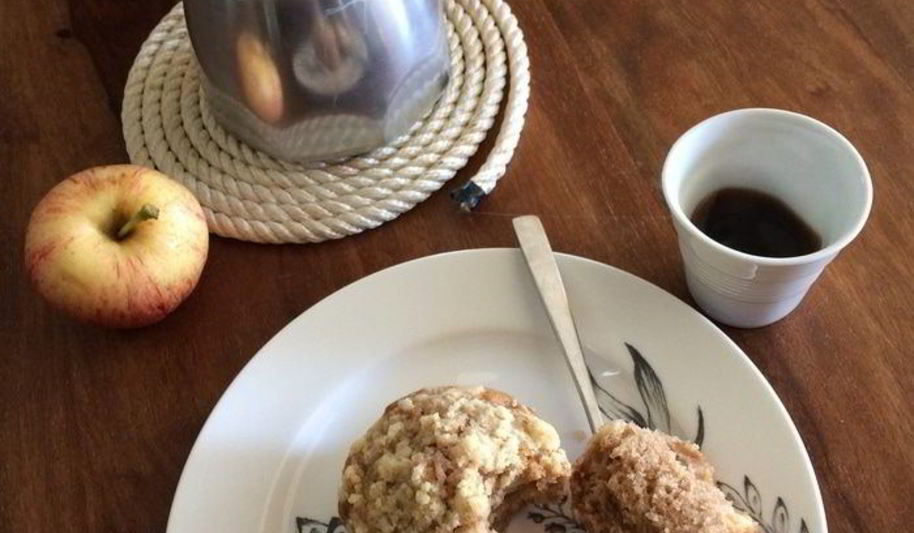 Рецепт маффины в стиле яблочный крамбл