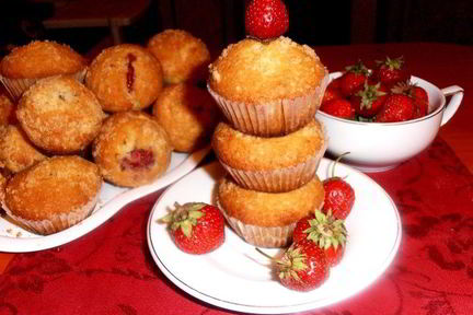 Миндальные маффины с сюрпризом