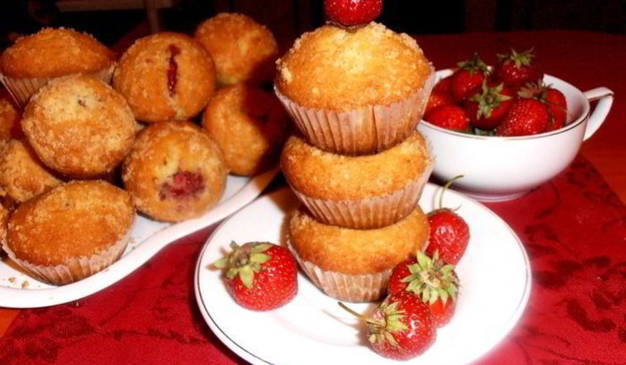 Рецепт миндальные маффины с сюрпризом