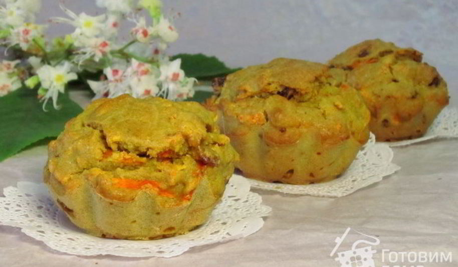 Рецепт морковно-овсяные маффины с финиками