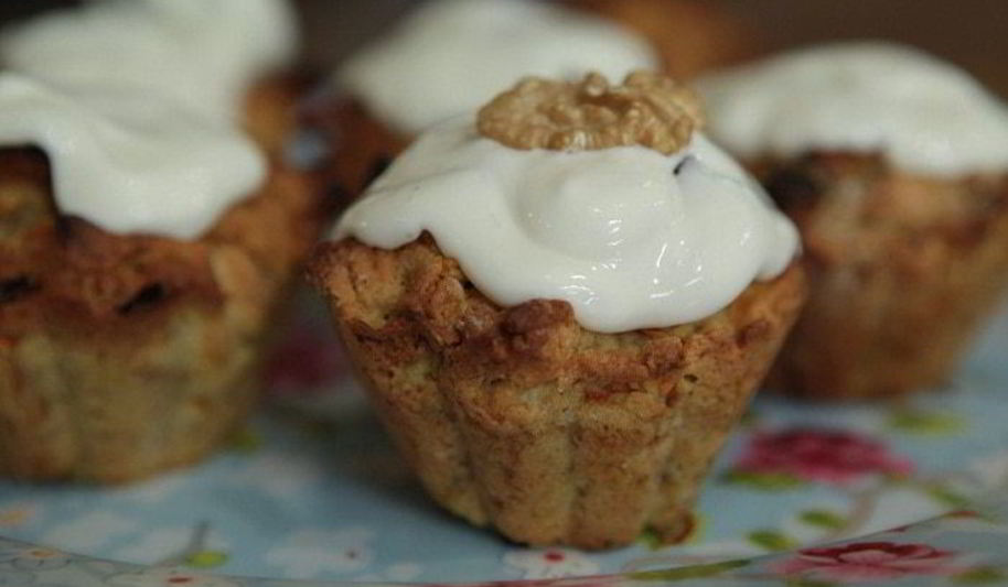 Рецепт морковные маффины с грецкими орехами