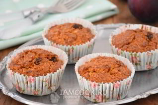 Овсяно-морковные маффины