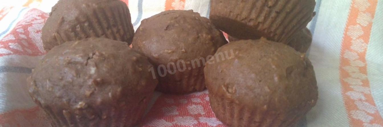 Шоколадные маффины с кокосом