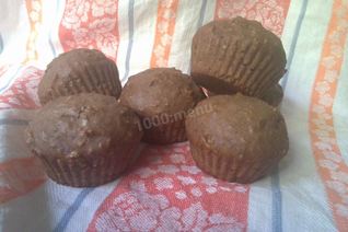 Шоколадные маффины с кокосом